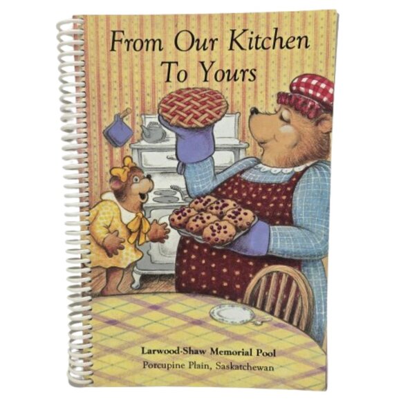 Vintage 1990s Cookbook Larwood Shaw Memorial Pool Porcupine Plain Saskatchewan - Picture 1 of 16